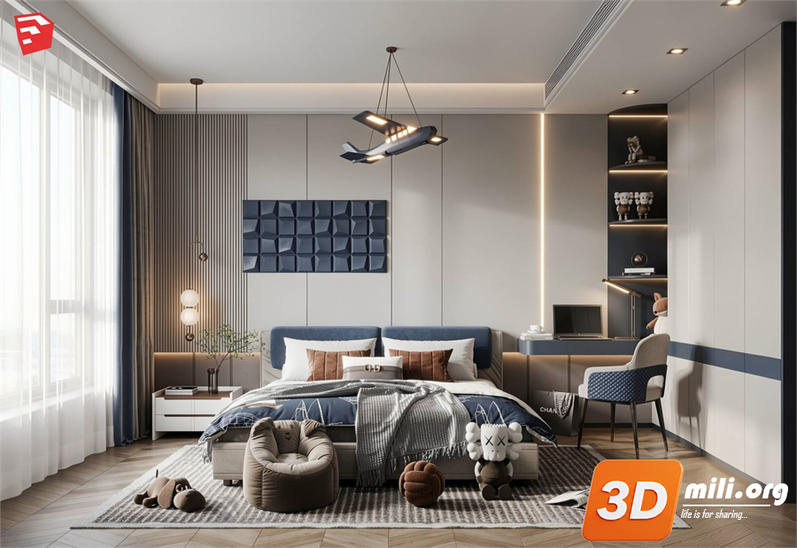 Children Room Scenes Skp FIles 